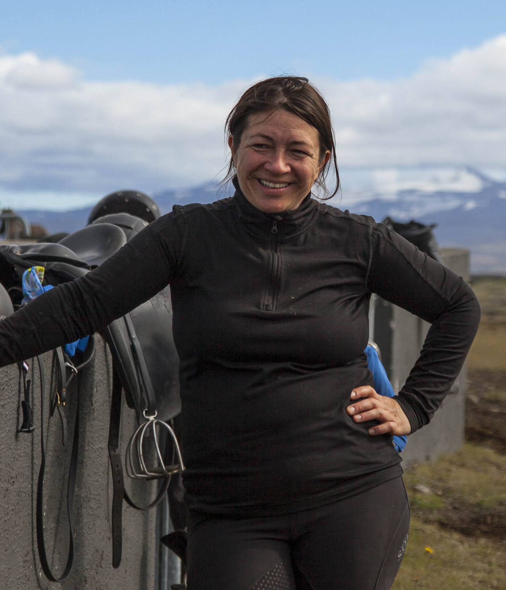 Jakobína, host of Horses of Hella.